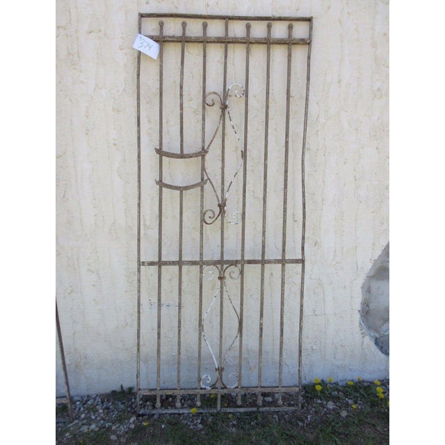 Antique Victorian Iron Gate Architectural Salvage Door For Sale In Philadelphia - Image 6 of 7