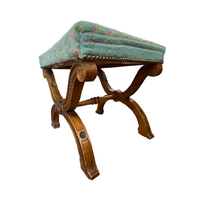 French Louis XIV French Taboret Stool For Sale - Image 3 of 6