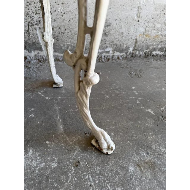 Set of Antique Cast Iron Side Tables, Set of 2 For Sale - Image 5 of 10