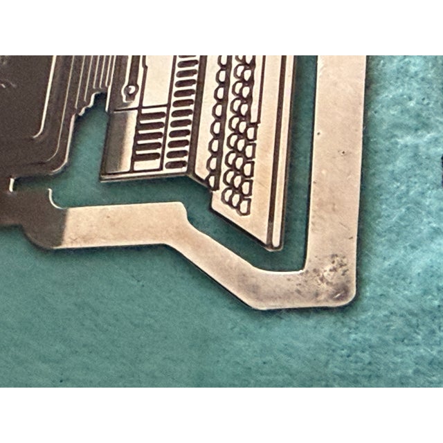 1990s Retro 1990's Tiffany & Co. Sterling Desktop Computer Paperclip Style Bookmark With Bag For Sale - Image 5 of 16