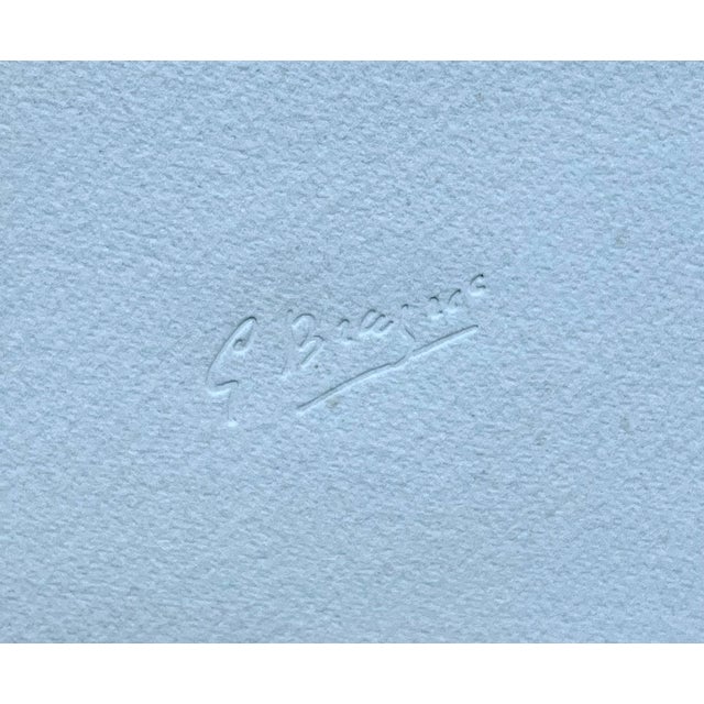 Mid 20th Century After Georges Braque, Rare 18 Karat Gold Leaf Embossed Etching After Georges Braque l'Oiseau d'Or For Sale - Image 5 of 8