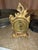 French Style Clock With Gold Finish For Sale - Image 4 of 5