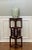 20th Century Chinese Square Carved Rosewood Pedestal Stand With Marble Top For Sale - Image 12 of 12