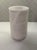 Substantial alabaster cylinder vase or hurricane by Global Views, crafted in Italy. This piece features beautifully...