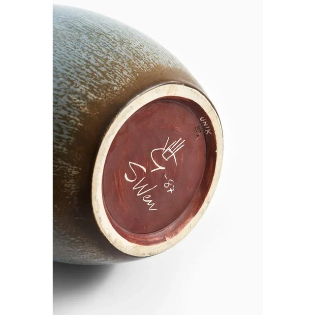 Gustavsberg Floor Vase by Sven Wejsfelt for Gustavsberg, Sweden For Sale - Image 4 of 7