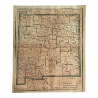 1920s New Mexico State Map For Sale