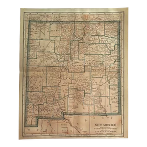 1920s New Mexico State Map