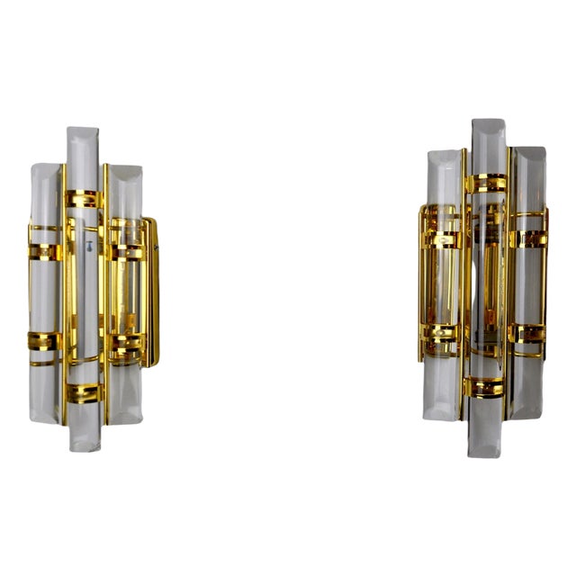 Murano Glass Sconces by Paolo Venini, Italy, 1970s, Set of 2 For Sale