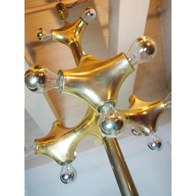 Metal Golden Space Age Foyer Lighting Object from Cosack, 1970s, Germany For Sale - Image 7 of 12