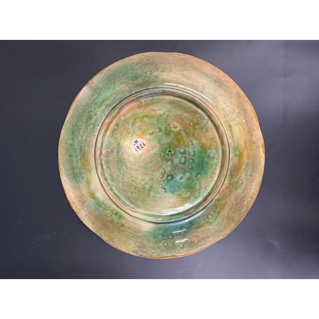 George Jones Strawberry Blossom Cabinet Plate, Late 19th Century English Majolica For Sale - Image 4 of 8