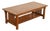 Stickley Mission Oak Arts & Crafts Two-Tier Tile Top Spindle Coffee Table For Sale