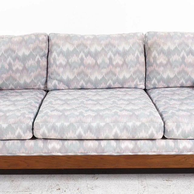 Brown Founders Mid Century Cane and Walnut Sofa For Sale - Image 8 of 9