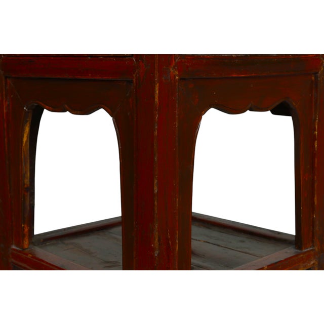 Wood Antique Ming Style Tea Table For Sale - Image 7 of 11