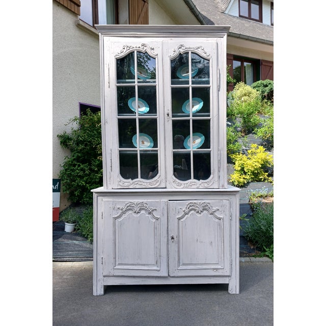 Ivory Louis XV White 2-Body Buffet, 1770s For Sale - Image 8 of 8