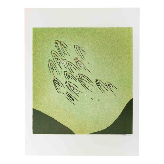 Antonio Rizzo, Figures in Flight, Lithograph, 1970 For Sale