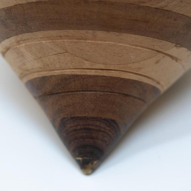 Sculpture Spinning Top in Wood, 1990s For Sale - Image 12 of 17