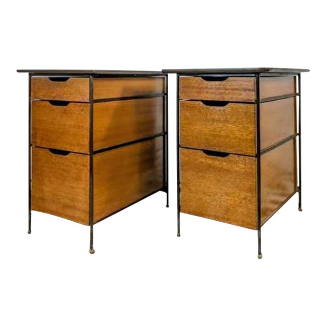 MCM Pair of George Nelson Style Architectural Cabinets by Vista of California For Sale