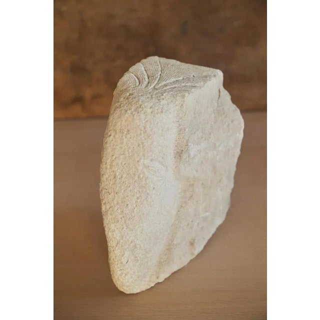 Elephant Sculpture by Jean-Baptiste Van Den Heede Unique piece Dimensions: W 30 x D 12 x H 37 cm Materials: Stone.