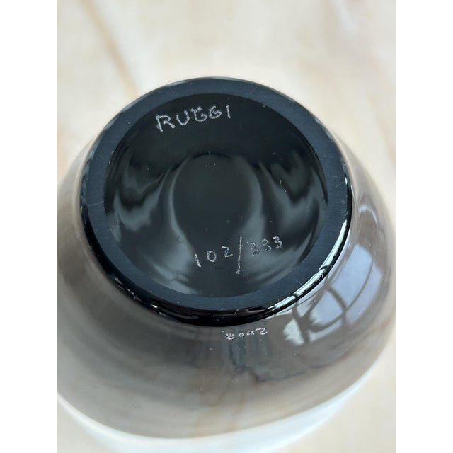 Postmodern Black and White Murano Glass Vase by Carlo Moretti, Italy, 2000s For Sale - Image 9 of 11