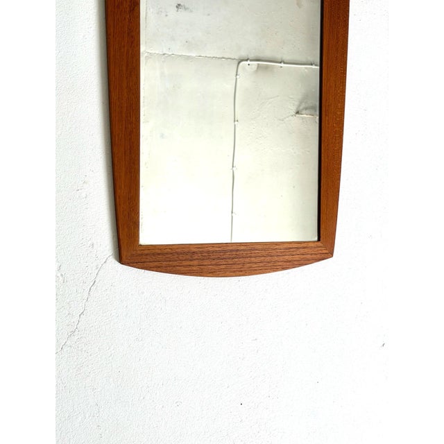 Wall Mirror in Teak, 1960s For Sale - Image 4 of 6
