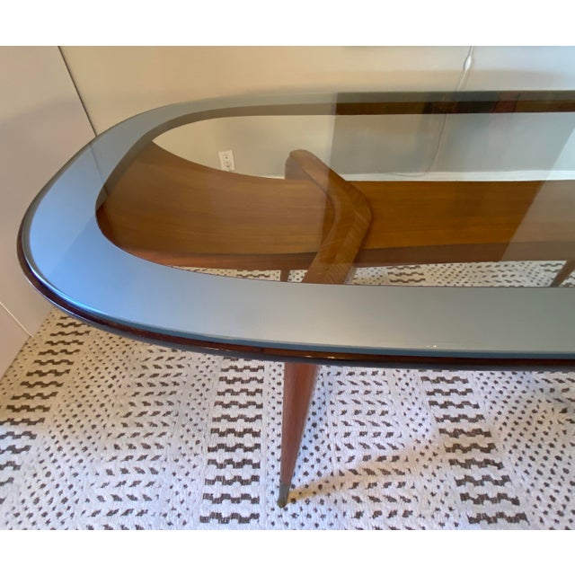 Italian Important Italian Mid-Century Dining Table With 6 Chairs Style of Paolo Buffa For Sale - Image 3 of 17