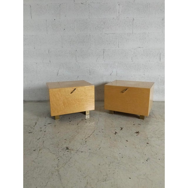 Italian Nightstands by Giovanni Offredi for Saporiti, 1980s, Set of 2 For Sale - Image 6 of 14