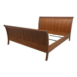 Stickley King Size Cherry Sleigh Bed For Sale