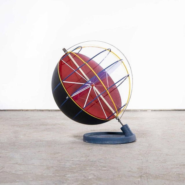 Earth Geography Rotating Teaching Globe, 1950 For Sale - Image 3 of 9