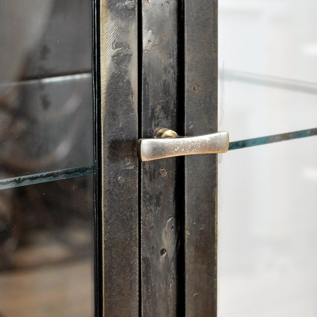 Black Polished Iron Medicine Cabinet, 1930s For Sale - Image 8 of 12