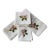 French Cherry Blossom Embroidered Cotton Percale Dinner Napkins | Paris Flea Market Find - Set of Four For Sale