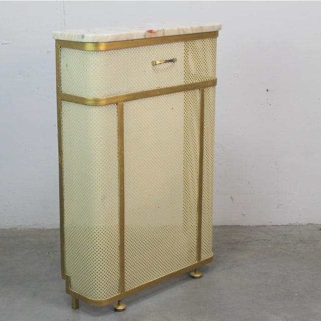 Mid-Century Modern Cream Radiator Cover, 1960s For Sale - Image 3 of 7