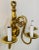 Georgian Brass Three Light Wall Sconce For Sale - Image 4 of 9