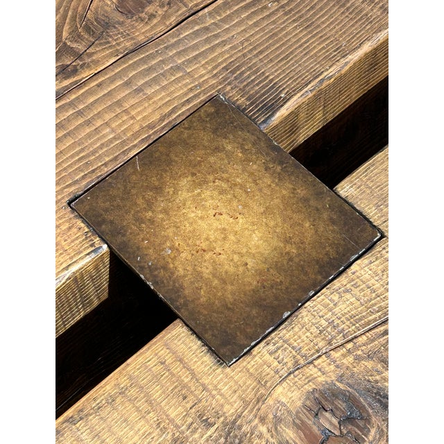 1990s Vintage Custom Mini London 3-Timber Coffee Table For Sale - Image 5 of 5