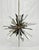 Brass & Nickel "Sunburst" Chandelier by Remains Lighting of New York For Sale In Los Angeles - Image 6 of 18