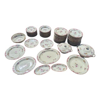 Bernardaud Dinner Service from Limoges, 1960s, Set of 71 For Sale