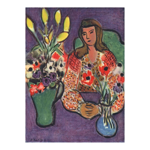Matisse Girl With Red Flower Blouse Numbered Giclee