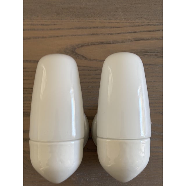 Model 6067 Sconces in Ceramic by Wilhelm Wagenfeld for Lindner, 1958, Set of 2 For Sale - Image 12 of 12