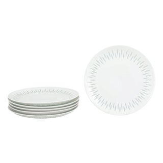Salad and Dessert Plates in Porcelain by Friedl Holzer-Kjellberg for Arabia, 1970s, Set of 6 For Sale