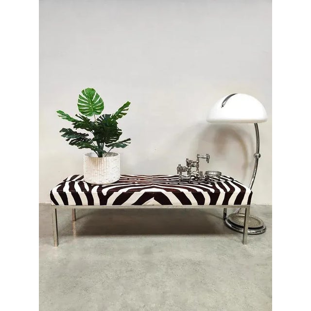 Zebra Bench or Side Table by Michael Kors For Sale - Image 4 of 7