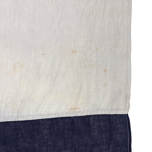 Large Vintage Cotton Nautical Signal Flag For Sale In Los Angeles - Image 6 of 6