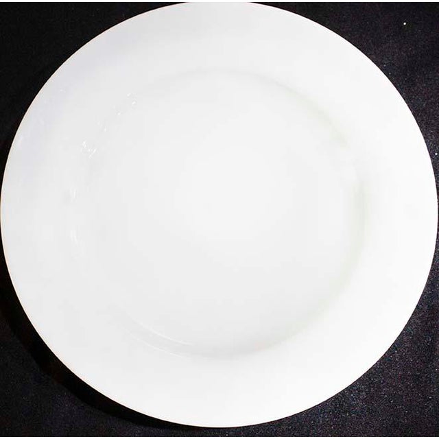 Apilco Classic Whiteware Porcelain Dinner Plates Made in France - Set of 3 For Sale - Image 4 of 6