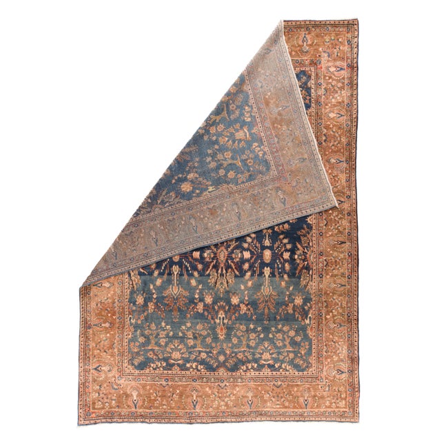 The field panel abrashes from royal-dark to teal, with a millefleurs and bush trunk style below and above; and columns of...