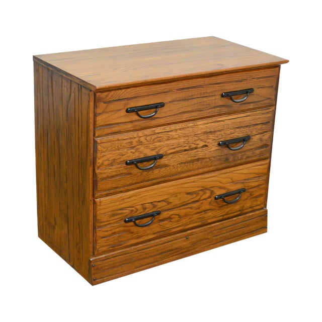 Brandt Ranch Oak Rustic Single Chest of Drawers Chairish