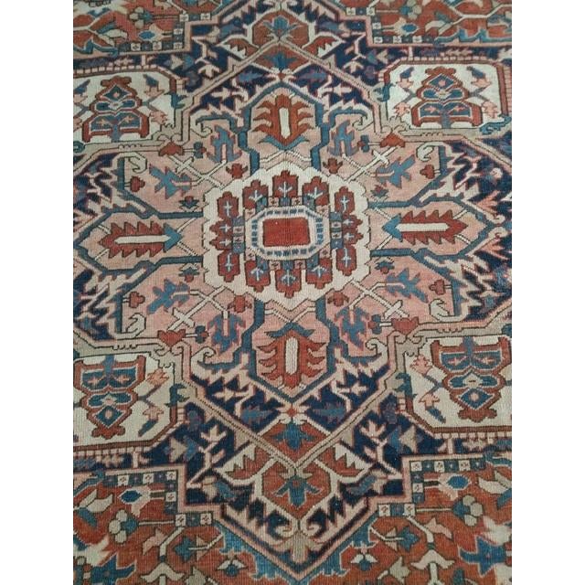 Textile Antique Serapi Area Rug, 9'6" X 11'6" For Sale - Image 7 of 9