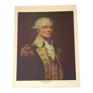 Vintage George Sudnik Fine Art Print, Thadeus Kosziusko