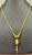 24 K Pure Gold Hand Made Yellow Gold Tube Chain Necklace, 9.7 Gm, 16 " + Pendant For Sale In New York - Image 6 of 18