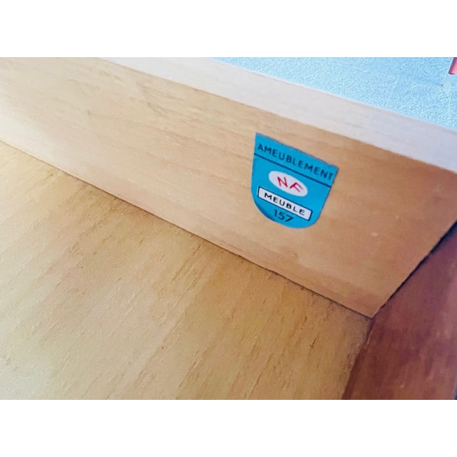 Mid-Century Nightstand by NF Ameublement 1960s For Sale - Image 11 of 18