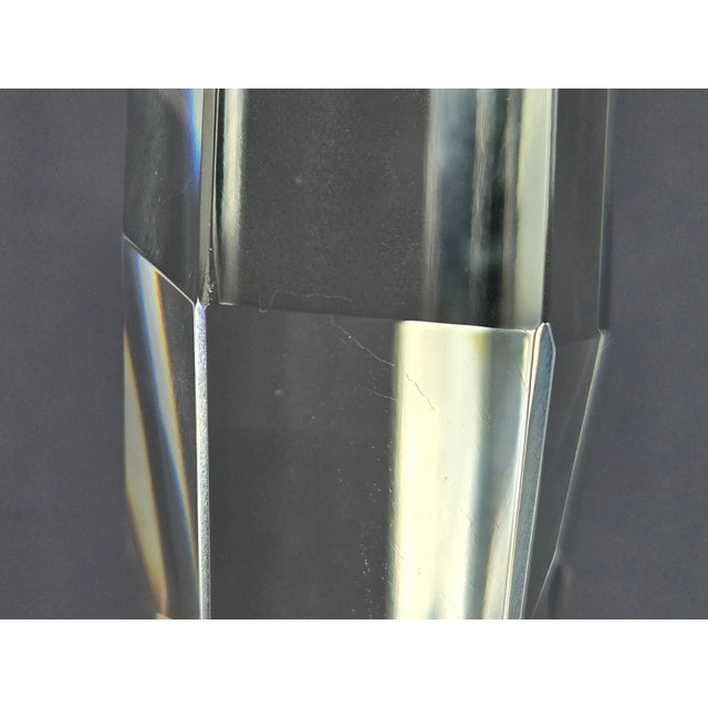 1990s Ralph Lauren Home Octagonal Faceted Crystal Table Lamp For Sale - Image 10 of 15