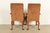 Baker Furniture Stately Homes Georgian Carved Mahogany Open Arm Library Chairs, Pair For Sale - Image 11 of 13