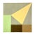 Mixed Media Geometric With Yellow Triangle For Sale